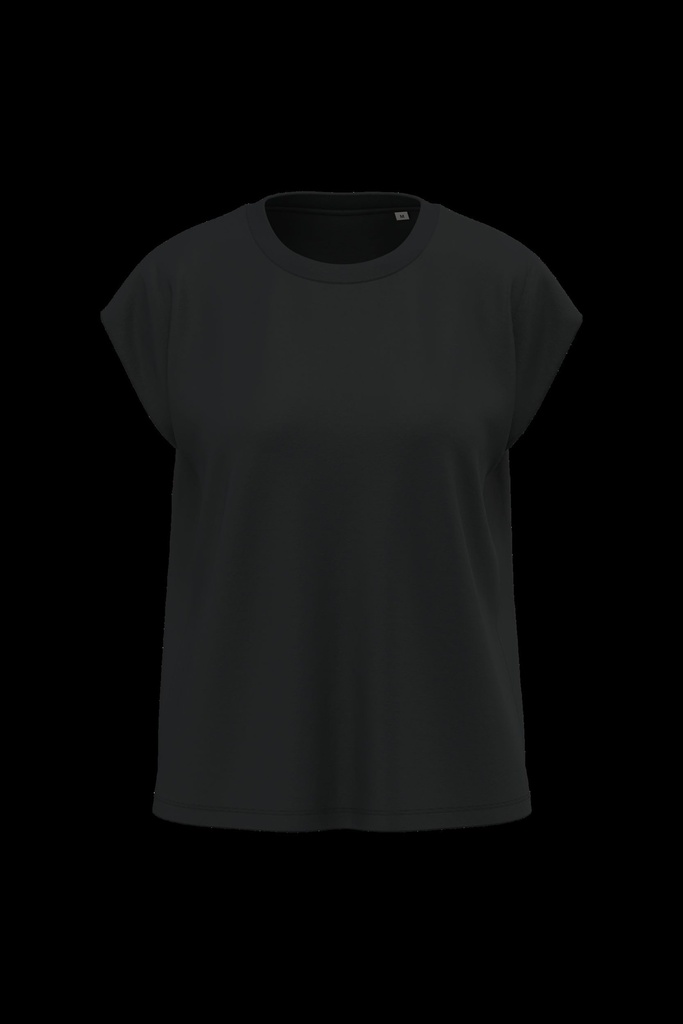 T-shirt écoresponsable sans manches à épaulettes femme