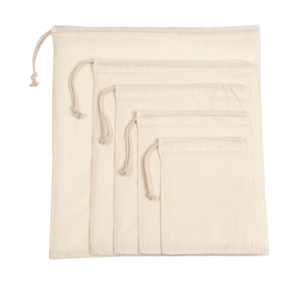 Sac à cordon coulissant en coton biologique