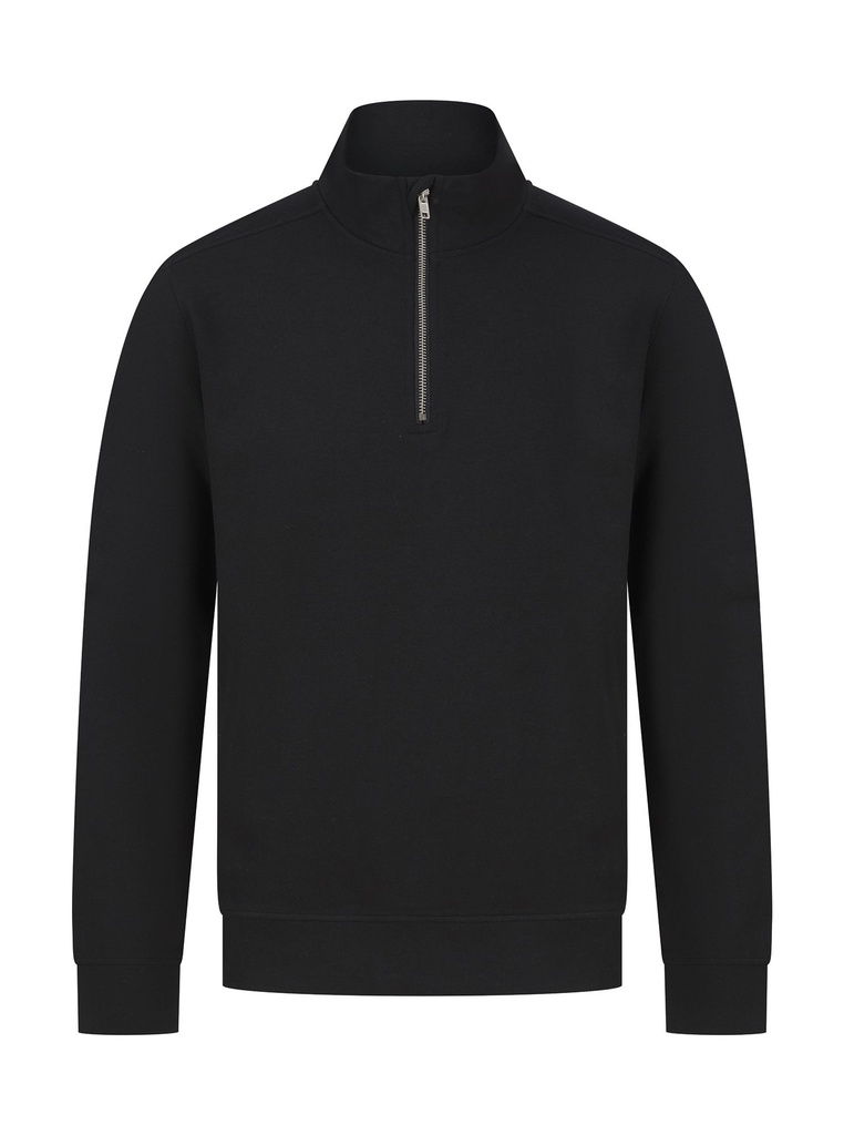 Sweat-shirt col zippé unisexe