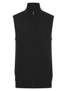 Pull zippé sans manches pour homme