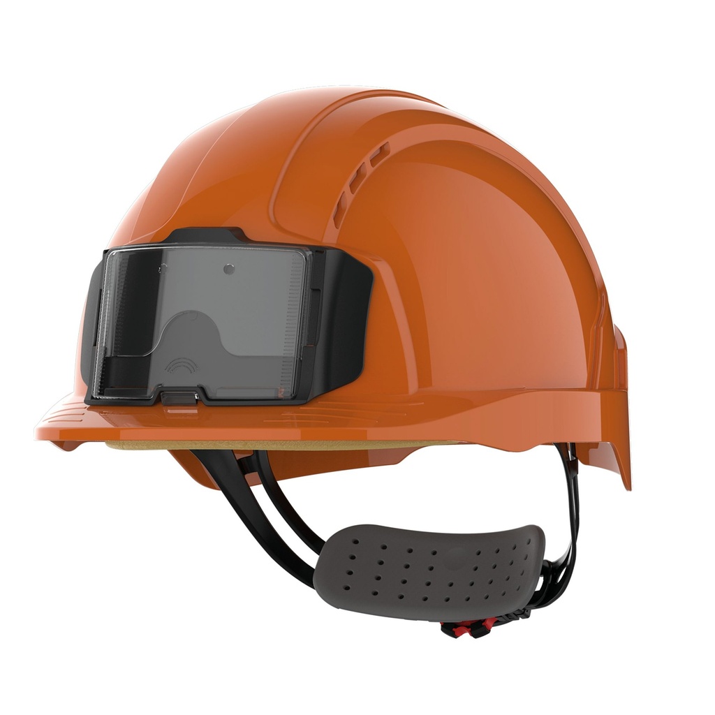 Casque de sécurité EVOLite® avec porte badge, ventilé, serrage crémaillère