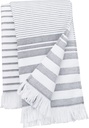 Fouta rayée avec franges