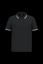 Polo homme manches courtes à liserés contrastés