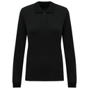 Polo piqué manches longues Bio180 femme
