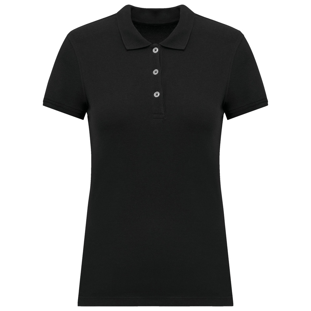 Polo piqué manches courtes femme