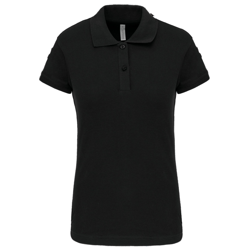 Polo piqué manches courtes femme