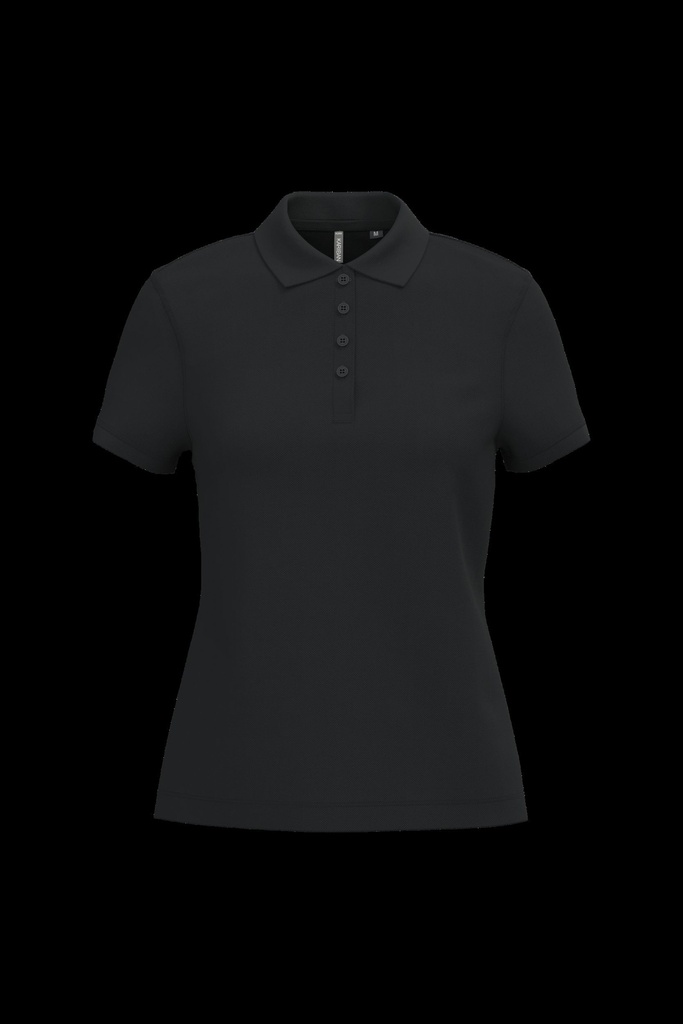Polo piqué manches courtes femme