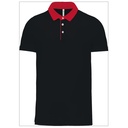 Polo jersey bicolore homme