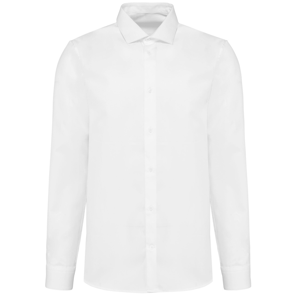 Chemise popeline manches longues homme