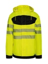 Hi-Vis Parka avec poche poitrine noire