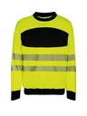 Hi-Vis Sweat-shirt avec poitrine noire