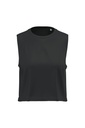 T-shirt crop sans manches femme