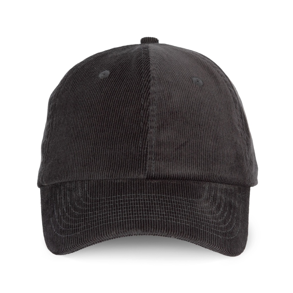 Casquette en velours profil bas