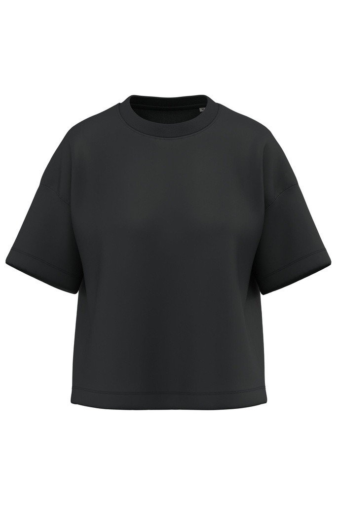 T-shirt écoresponsable boxy à épaules tombantes femme