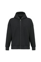 Sweat-shirt écoresponsable zippé à capuche oversize unisexe