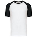 Baseball > T-shirt bicolore manches courtes