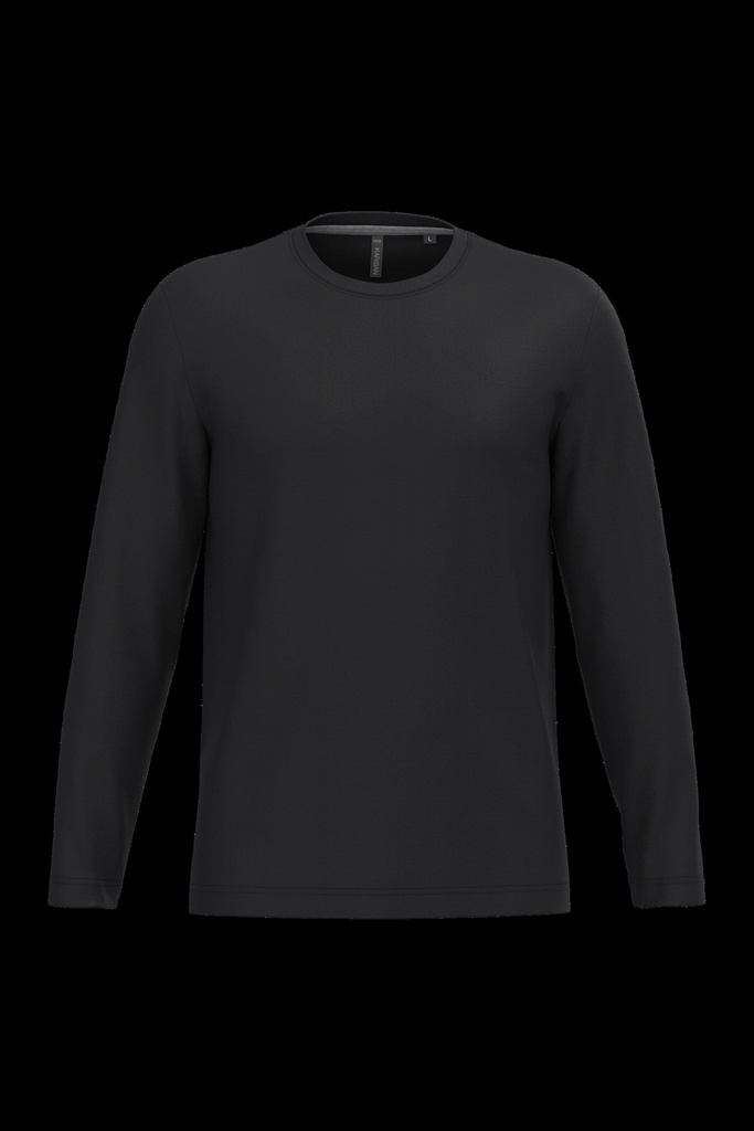 T-shirt col rond manches longues homme