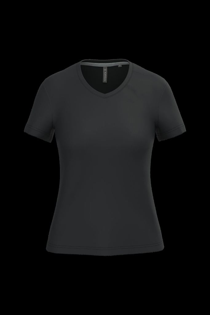T-shirt col V manches courtes femme