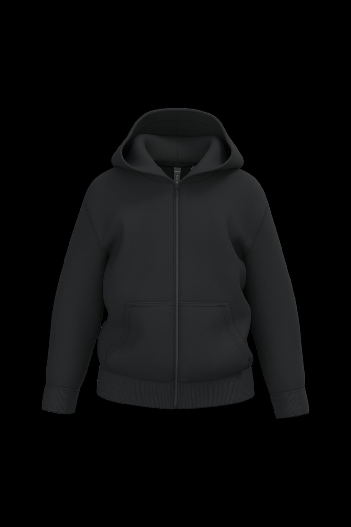 Sweat-shirt recyclé zippé à capuche enfant
