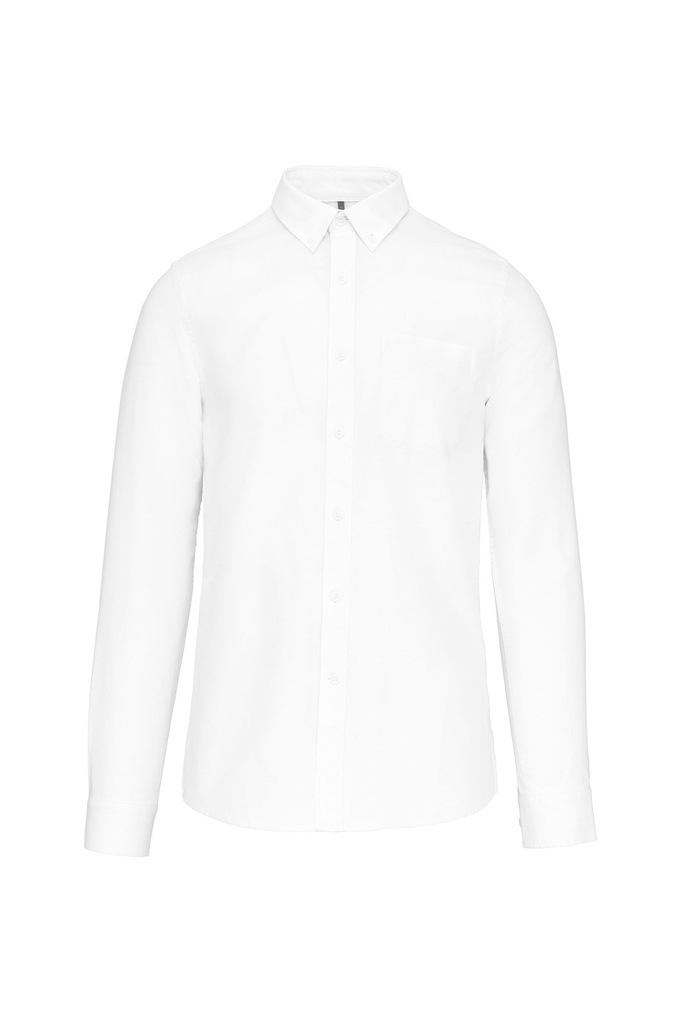 Chemise Oxford lavée manches longues