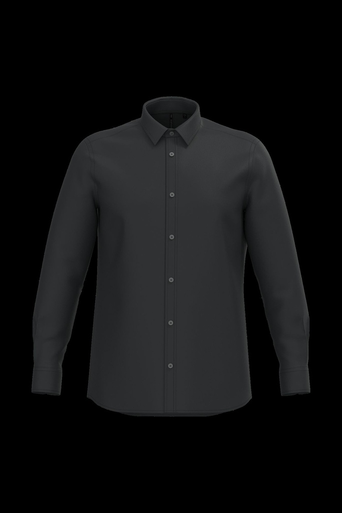 Chemise popeline polycoton sans poche entretien facile homme