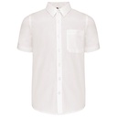 Chemise popeline manches courtes enfant