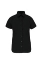 Chemise coton / élasthanne manches courtes femme