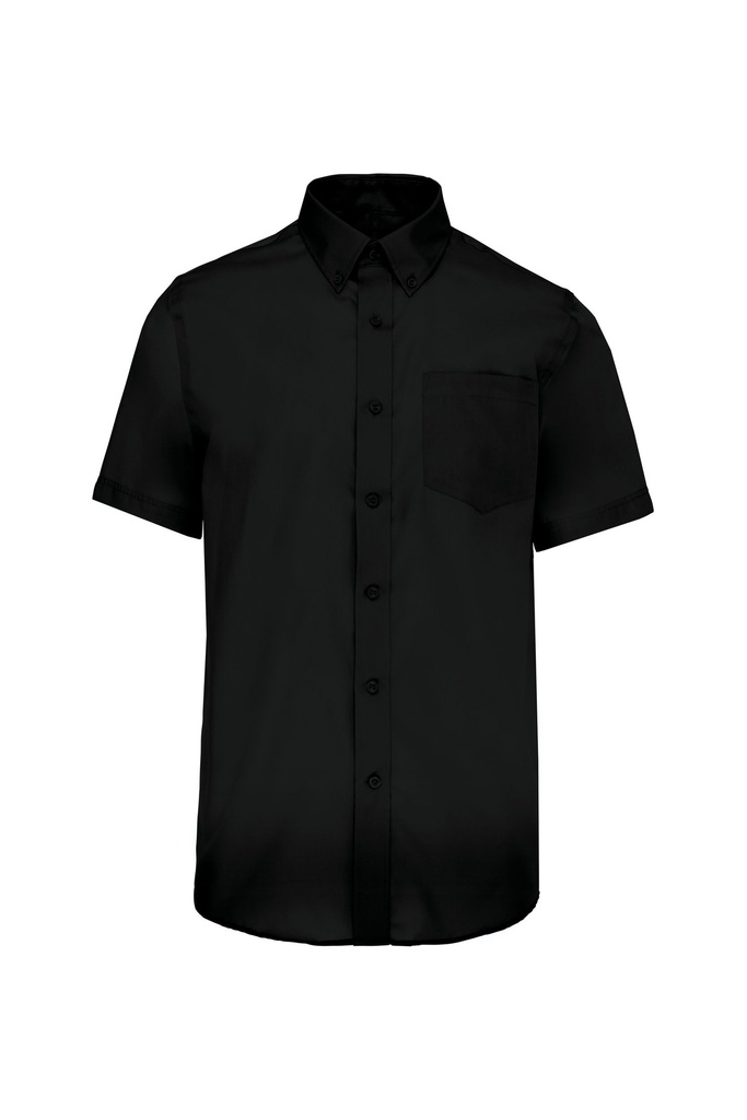 Chemise micro-sergé manches courtes sans repassage