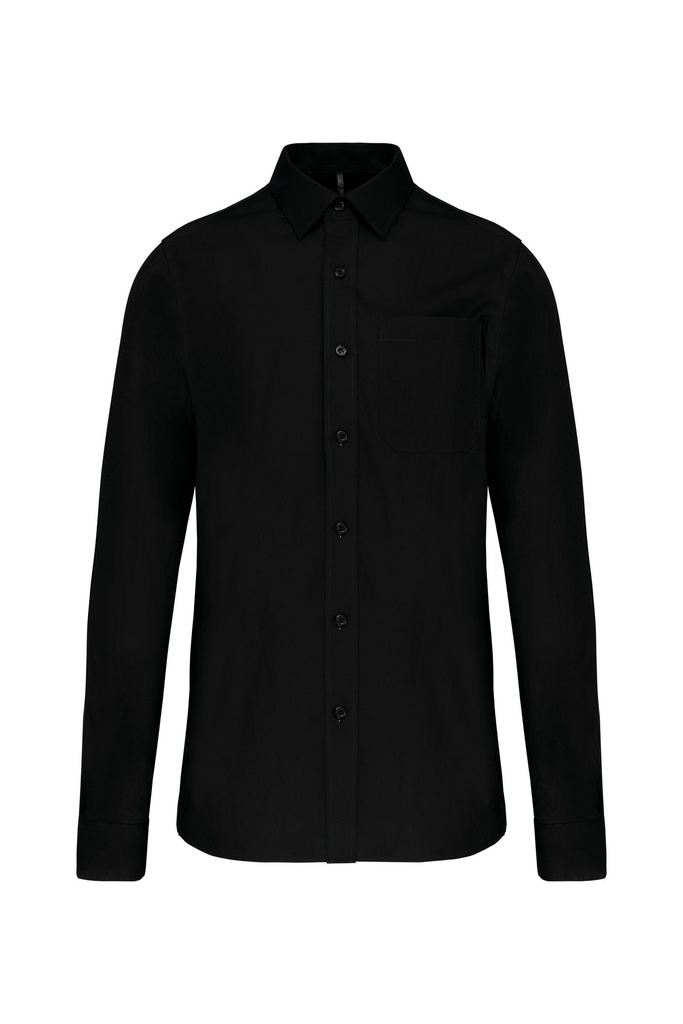 Chemise popeline manches longues