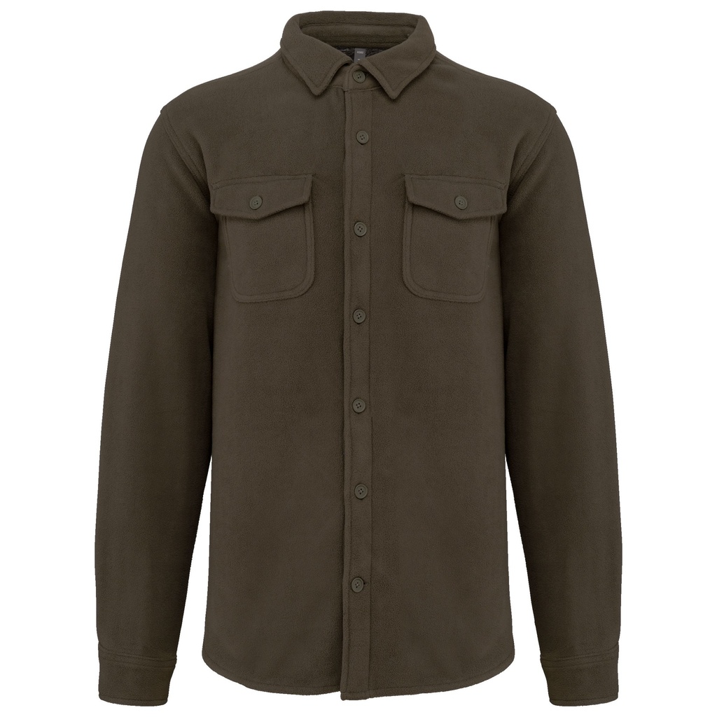 Surchemise polaire doublée sherpa polaire homme