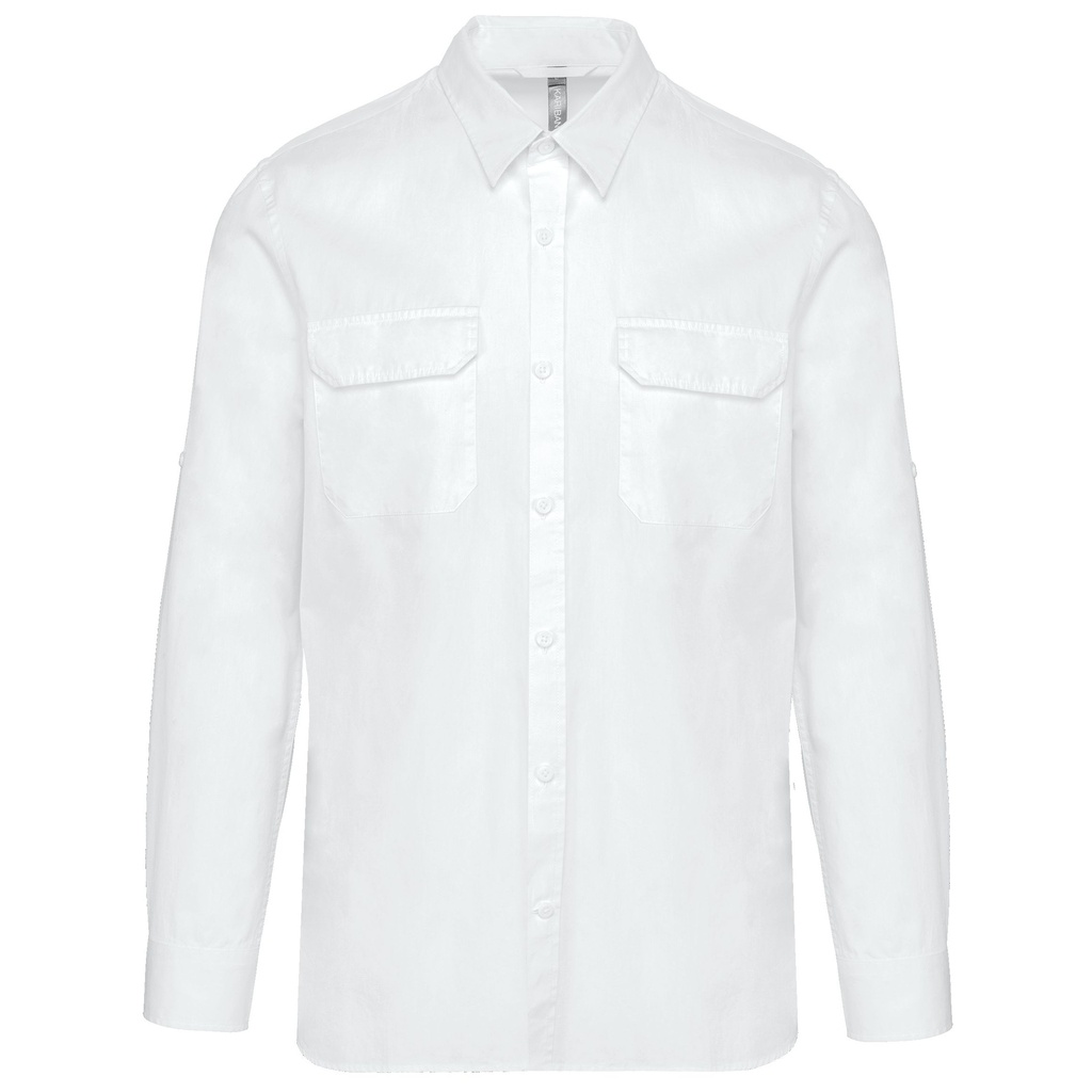 Chemise safari manches longues homme