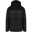 Parka matelassée à capuche bi-ton unisexe