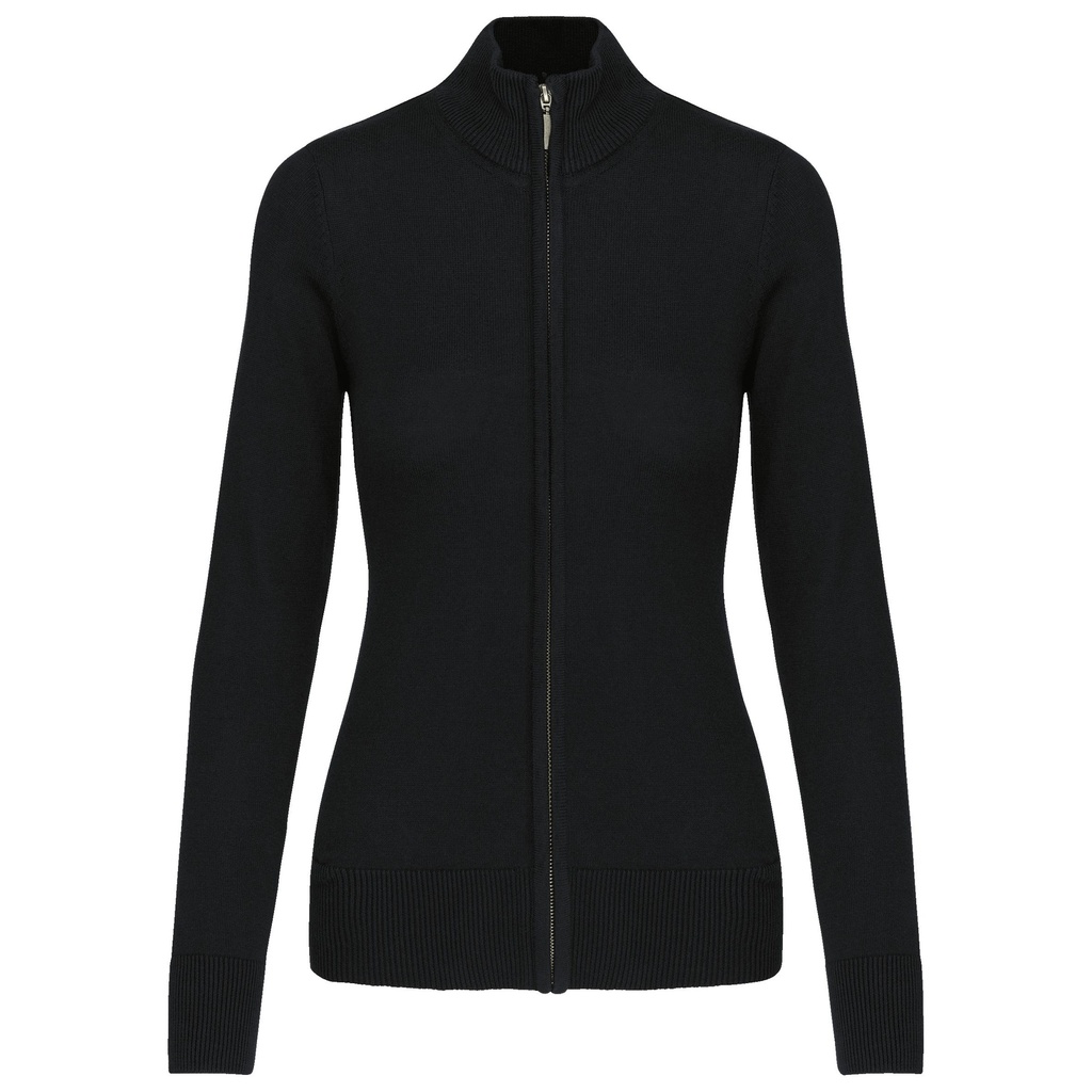 Cardigan zippé femme