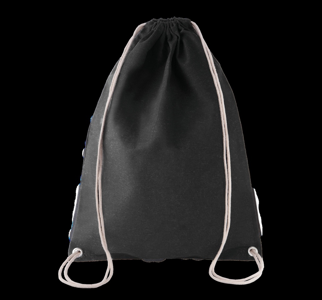 Sac à dos en coton avec cordelettes