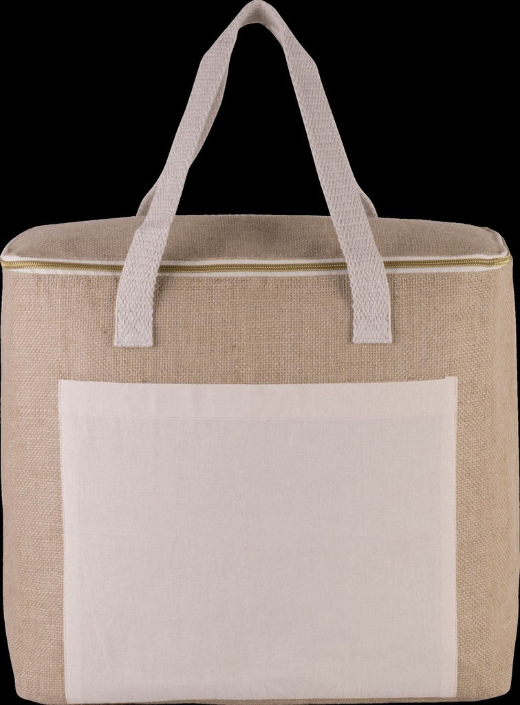 Sac isotherme en jute - grand modèle