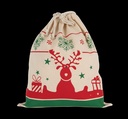 Sac avec cordon motifs de Noël