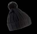 Bonnet à pompon avec revers