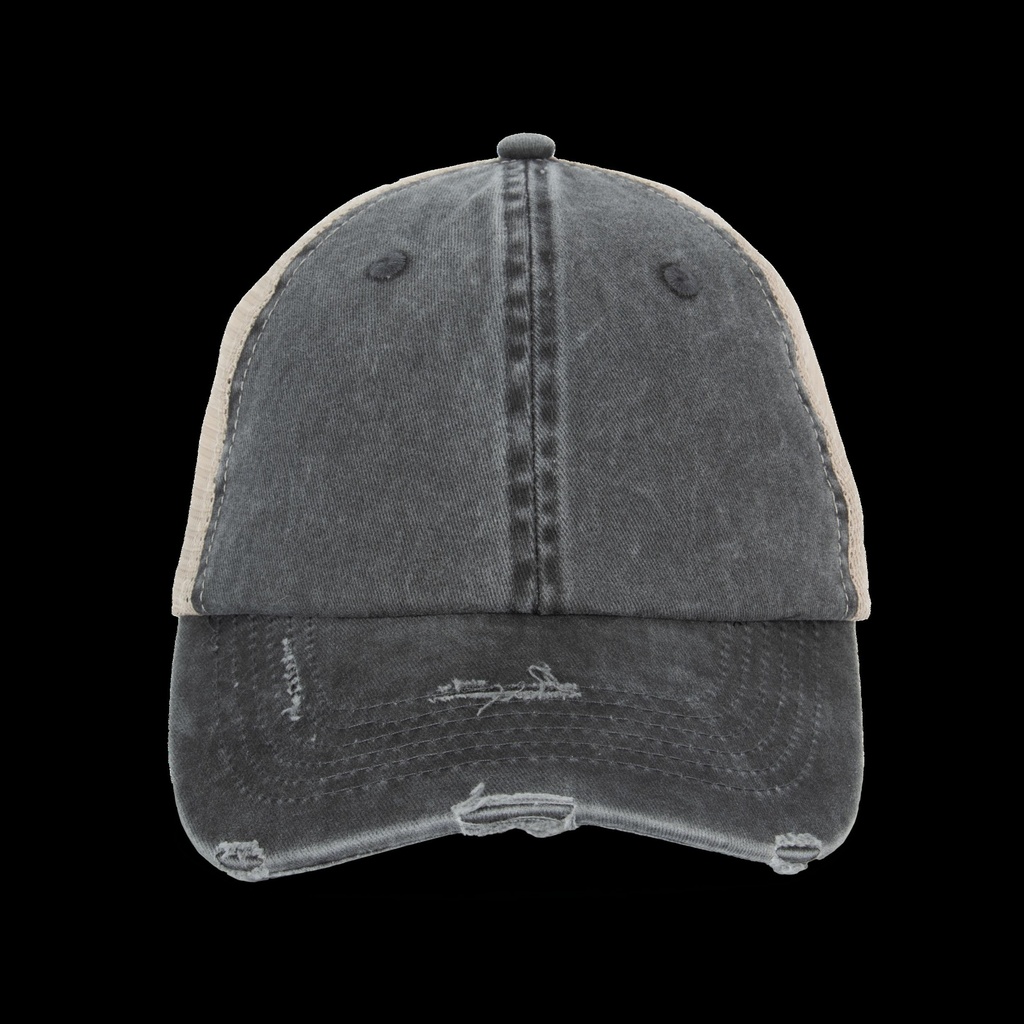 Casquette trucker écoresponsable  effet déchiré unisexe