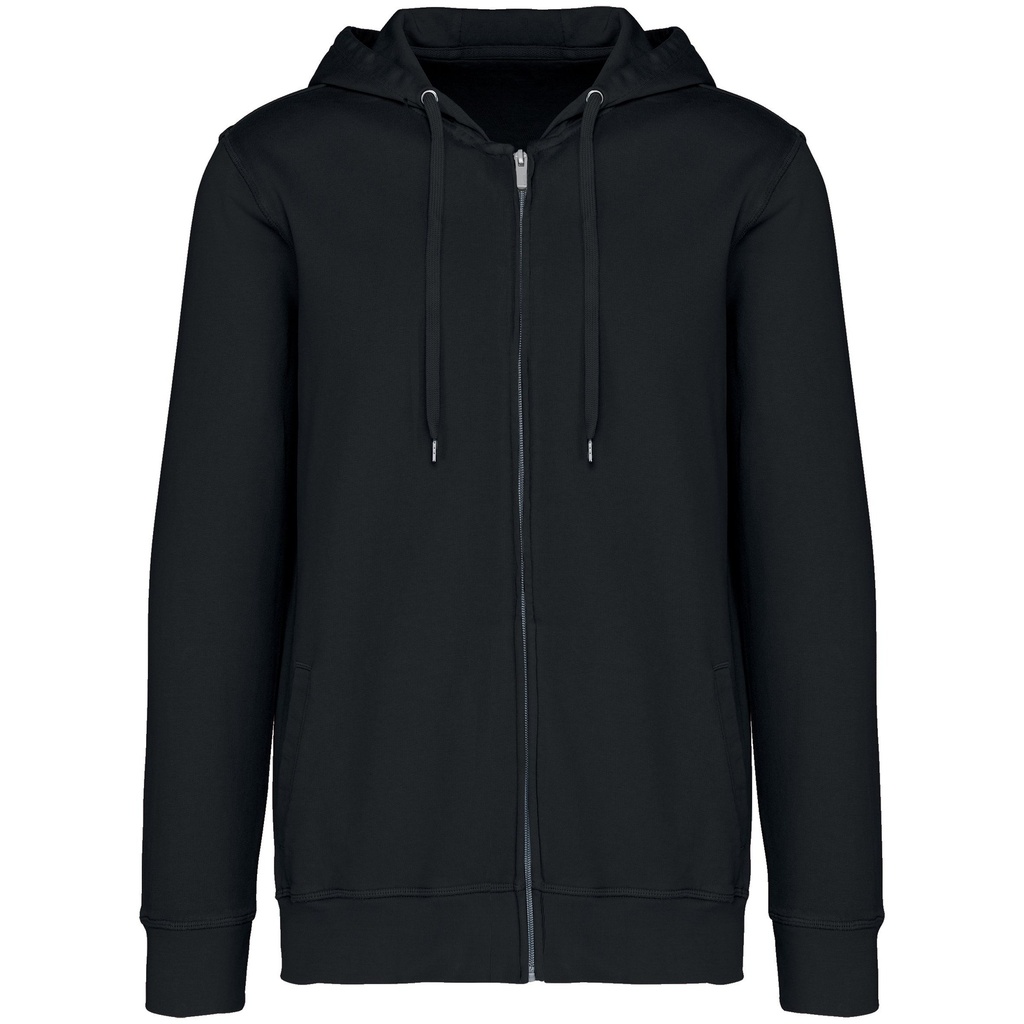Sweat-shirt écoresponsable zippé à capuche French Terry unisexe