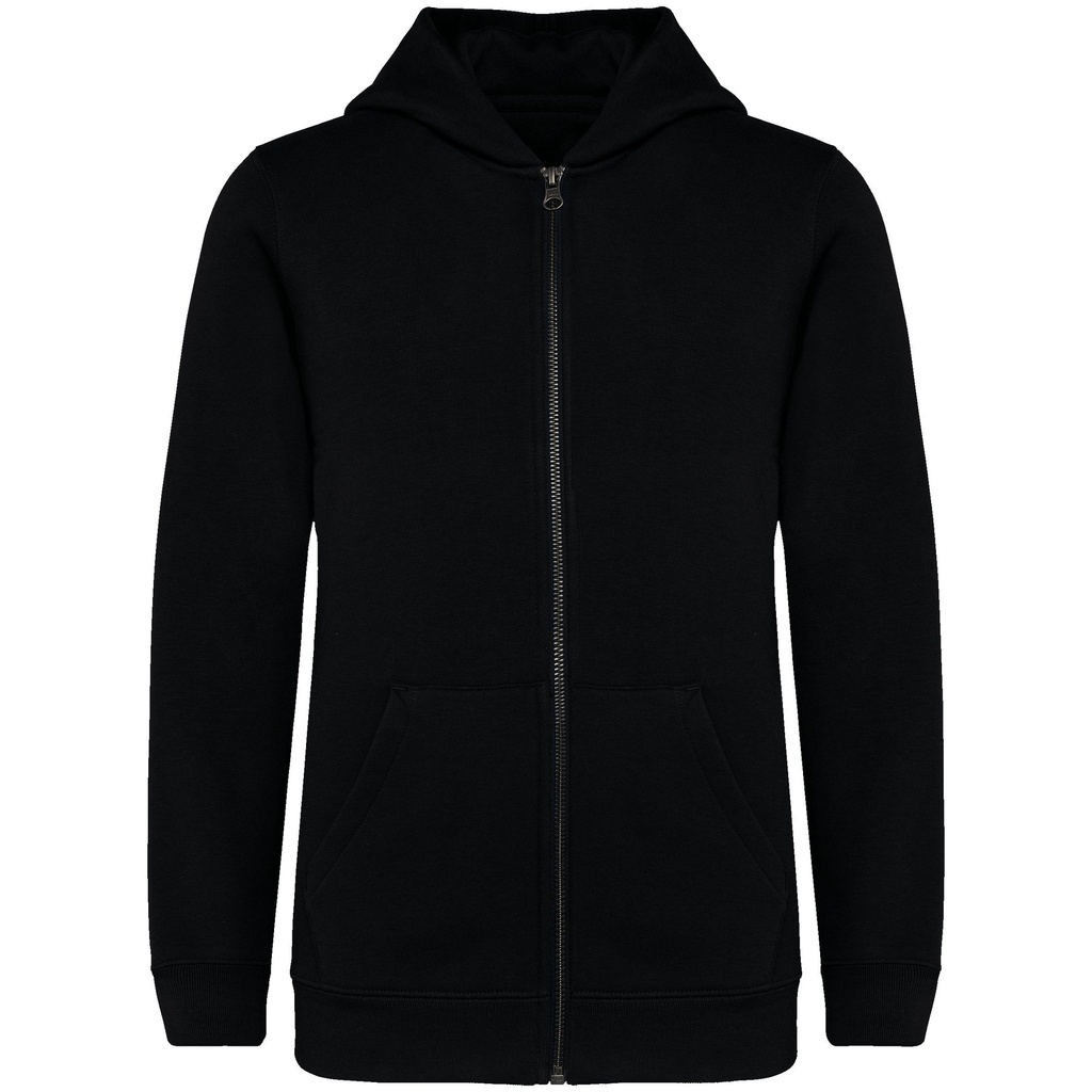 Sweat-shirt écoresponsable zippé à capuche enfant