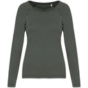 T-shirt écoresponsable raglan manches longues femme
