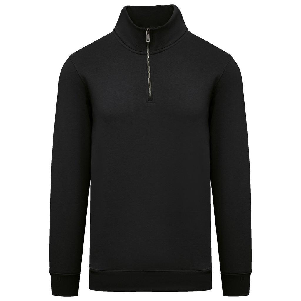 Sweat-shirt écoresponsable à col montant zippé homme