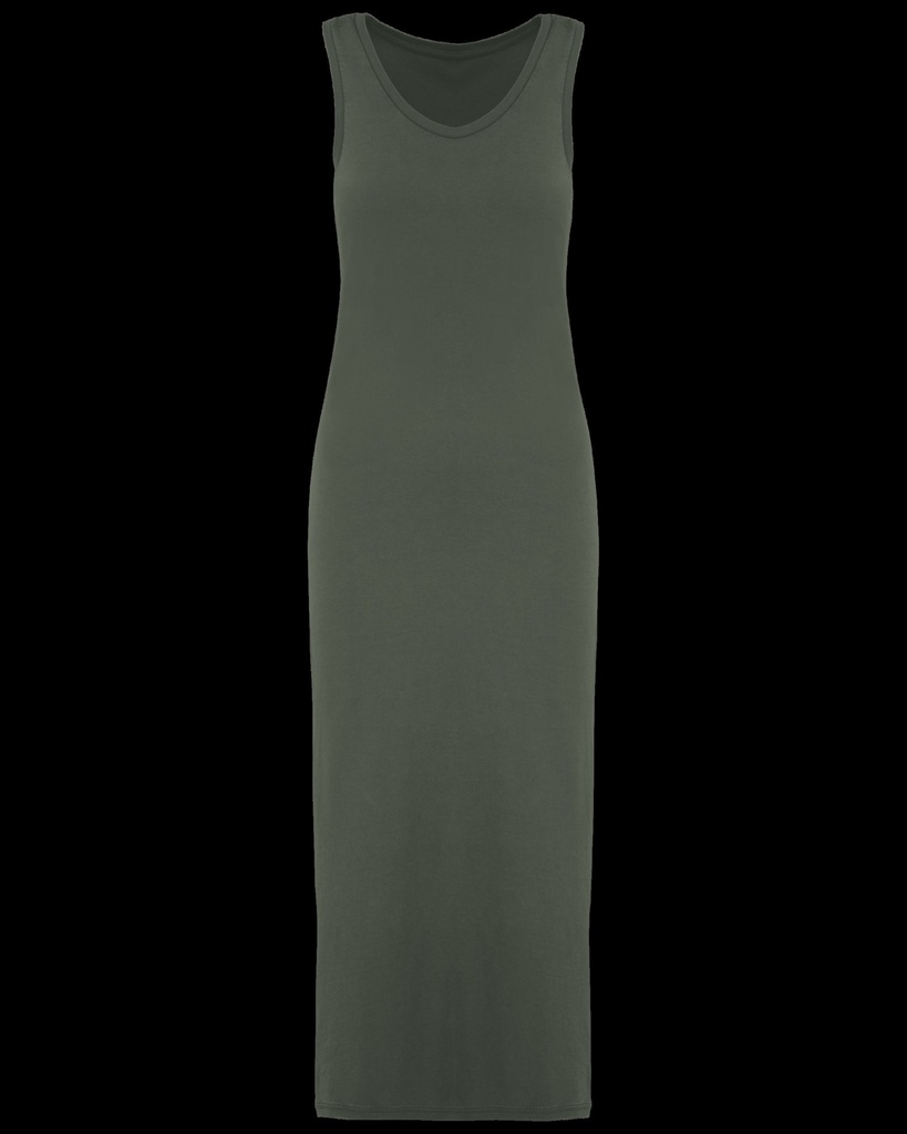Robe écoresponsable délavée en jersey femme