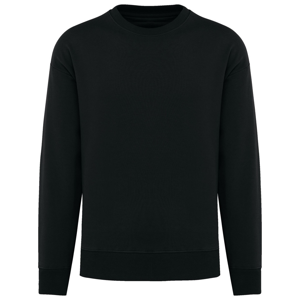 Sweat-shirt écoresponsable à col rond oversize unisexe