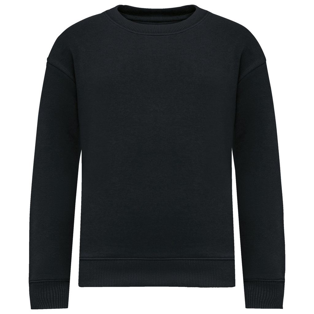 Sweat-shirt écoresponsable à col rond oversize enfant