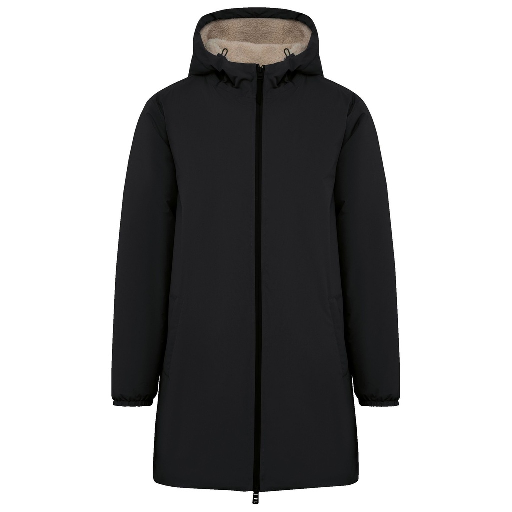 Veste écoresponsable imperméable doublée en sherpa unisexe