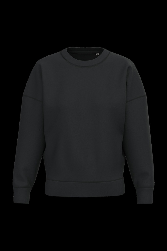 Sweat-shirt écoresponsable à col rond à épaules tombantes femme