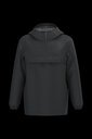 Veste coupe-vent imperméable écoresponsable quart zip unisexe