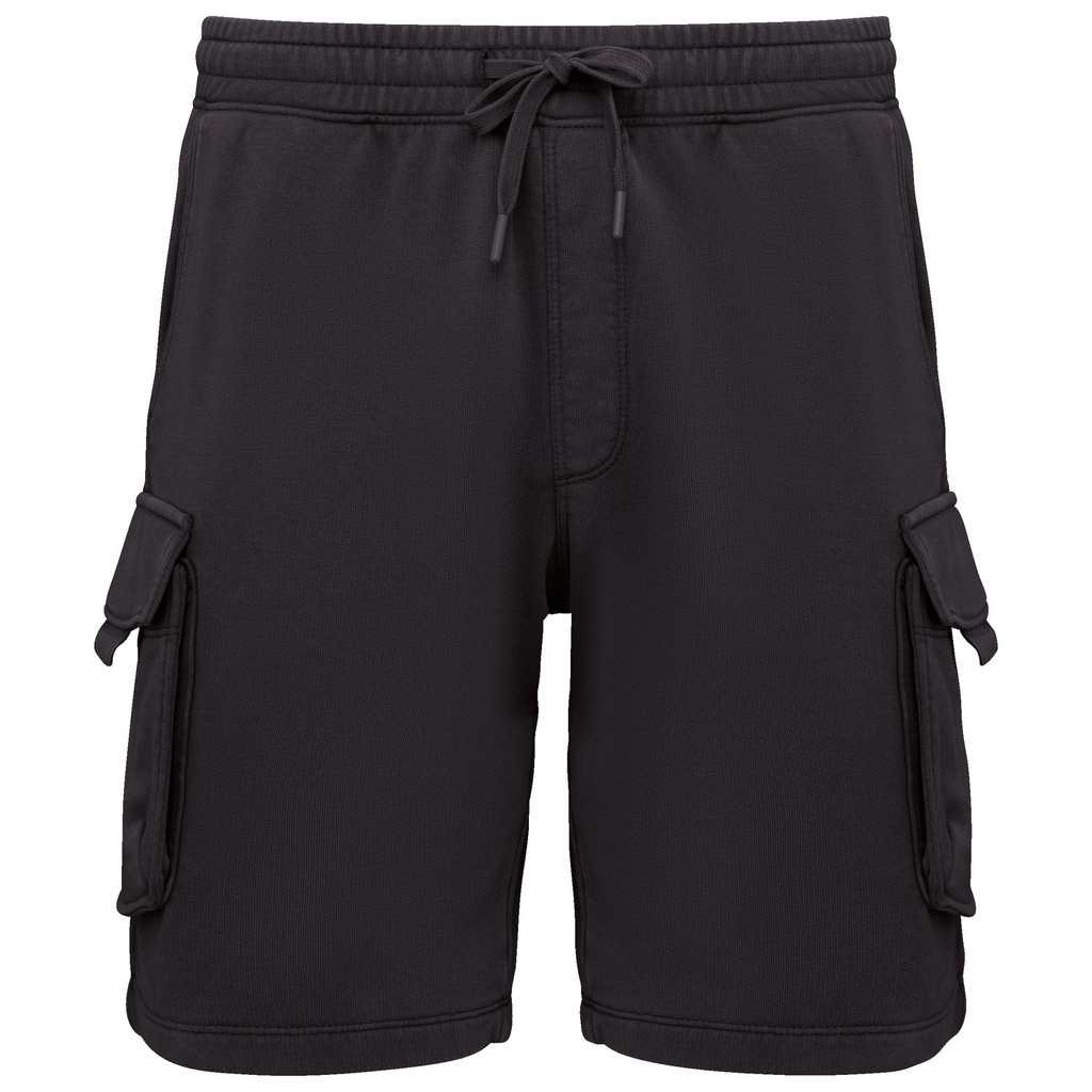 Short cargo écoresponsable délavé French Terry homme