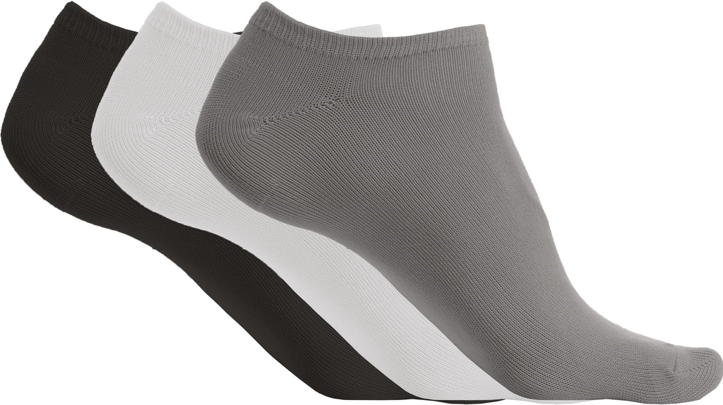 Socquettes microfibre unisexe - pack de 3 paires